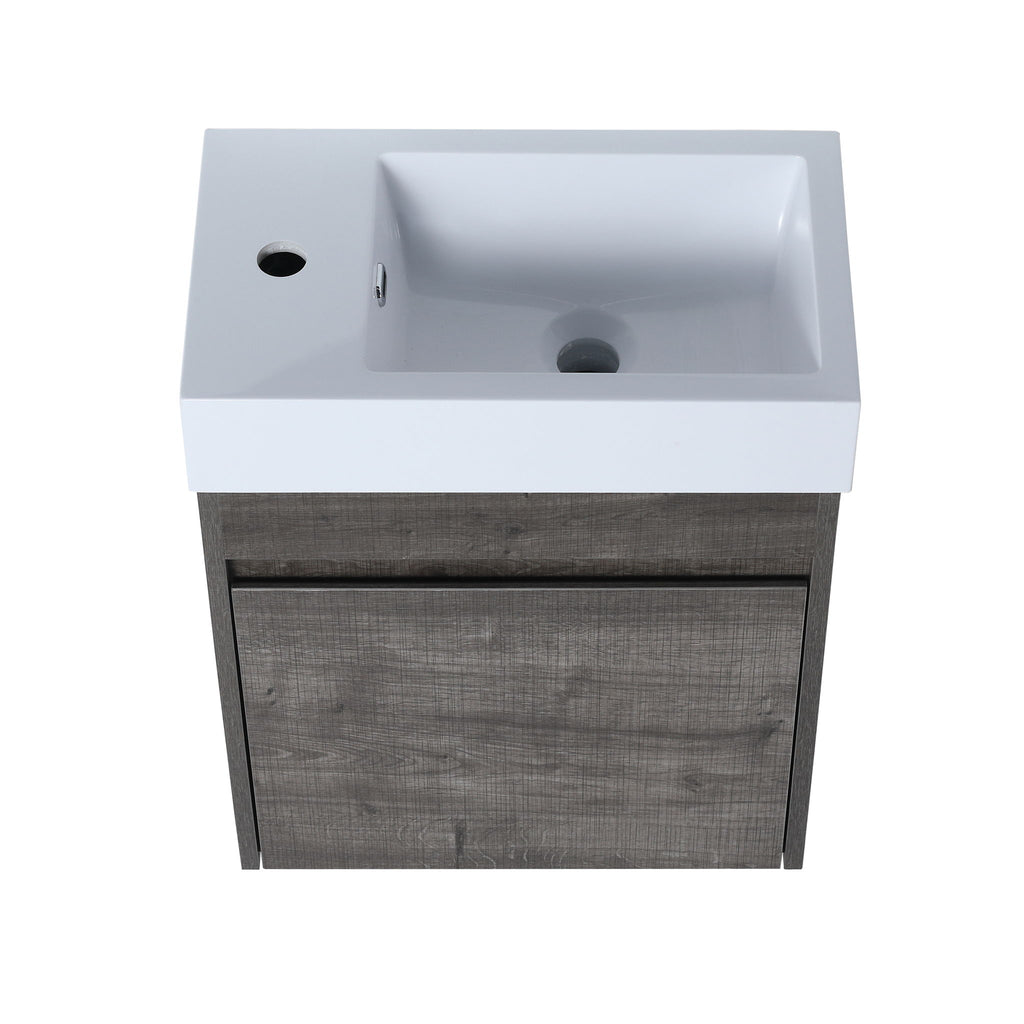 Sink Floating Bathroom Vanity With Soft Close Cabinet Door