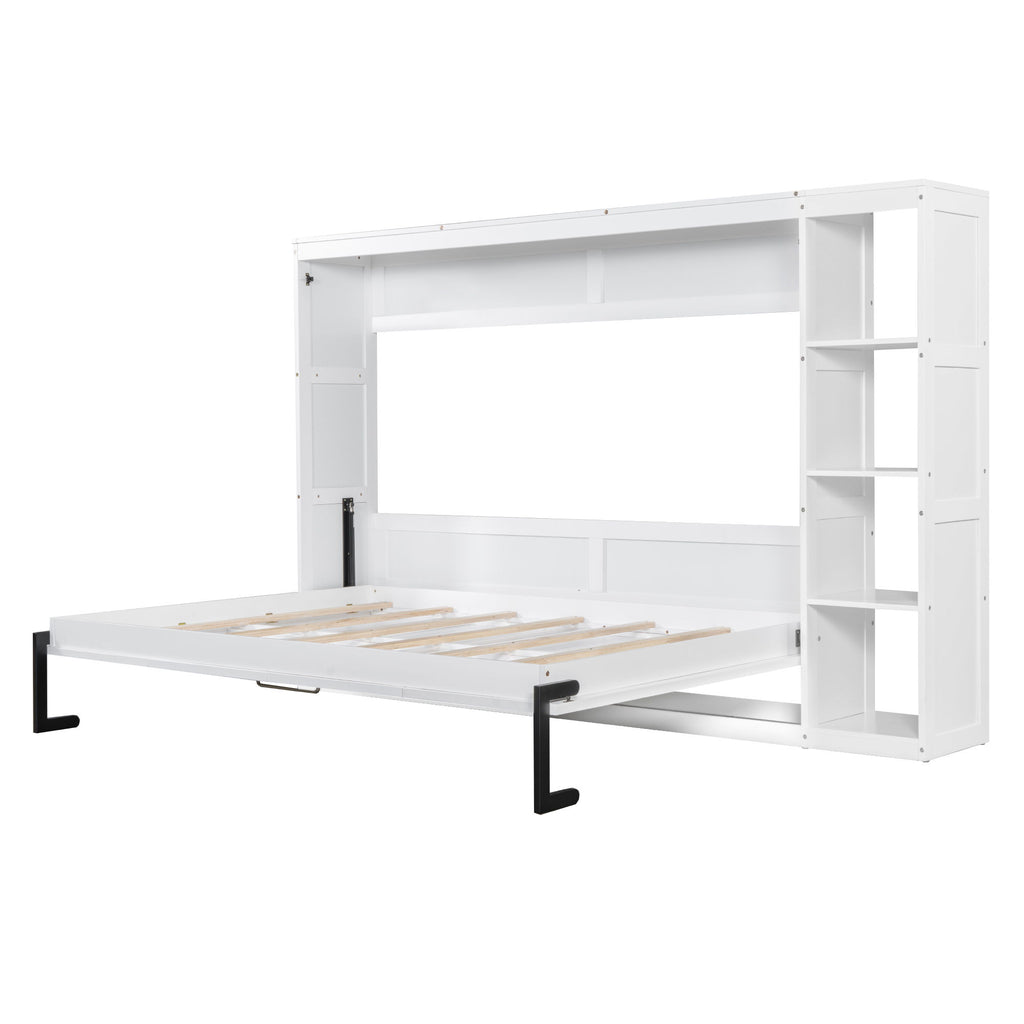Murphy Bed With Bookshelf And Storage