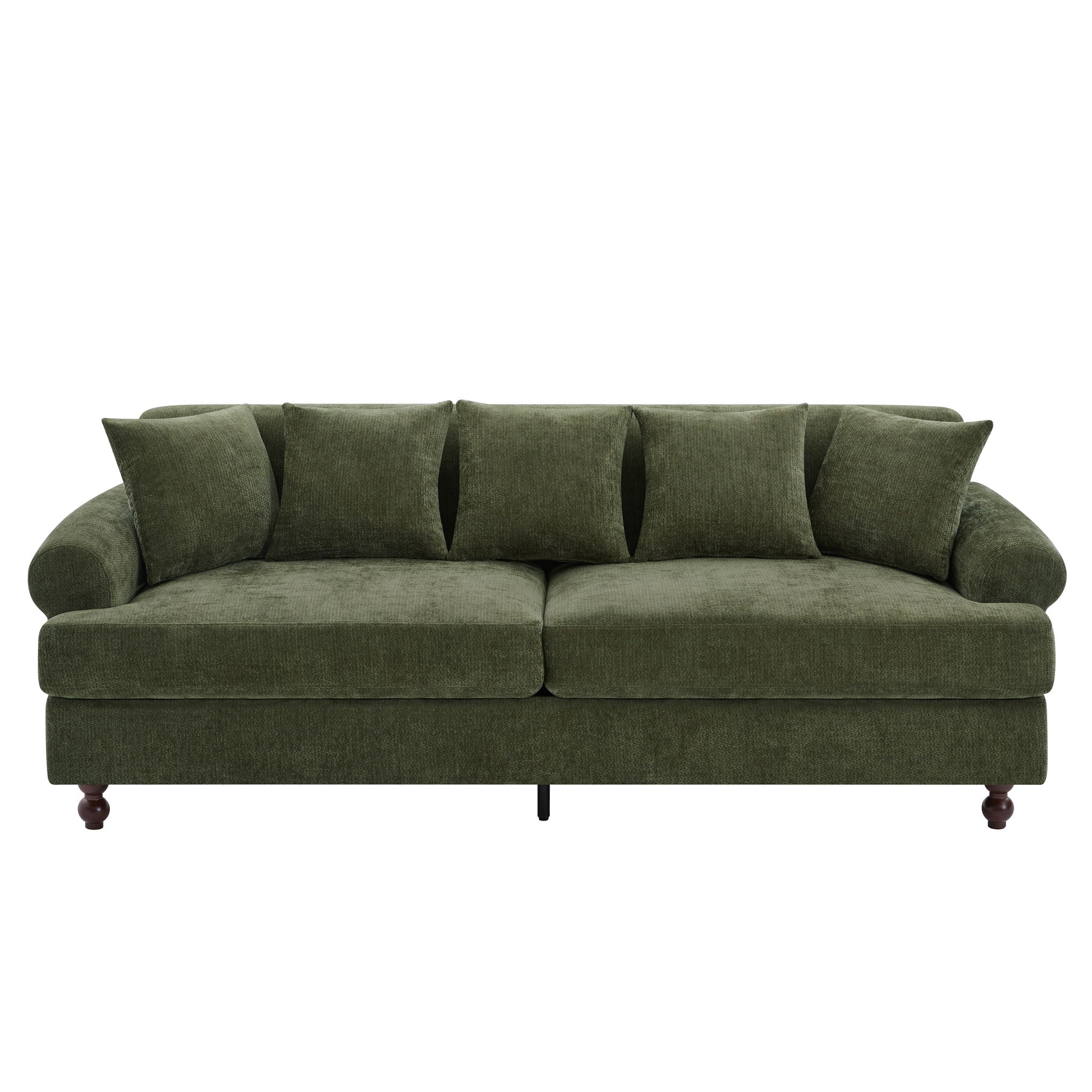3 Seater Sofa For Living Room - Green