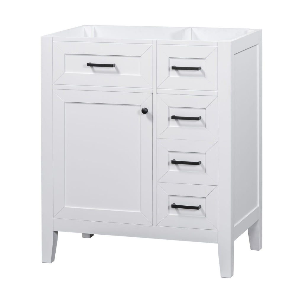 Modern Bathroom Vanity Base Only With Drawers, Freestanding Design
