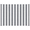 Outsunny - Reversible Outdoor Rug, 9' x 12' Waterproof Plastic Straw Floor Mat, Portable Rv Camping Carpet With Carry Bag, Large Floor Mat For Backyard, Deck, Picnic, Beach - Gray & White Striped