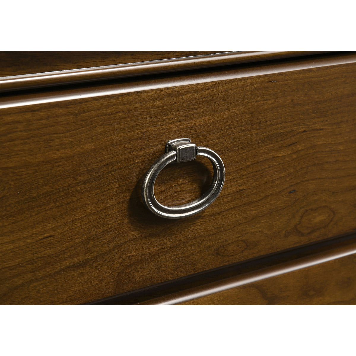 Leonide - 2 Drawer Nightstand With USB Charging And Hidden Storage - Cherry