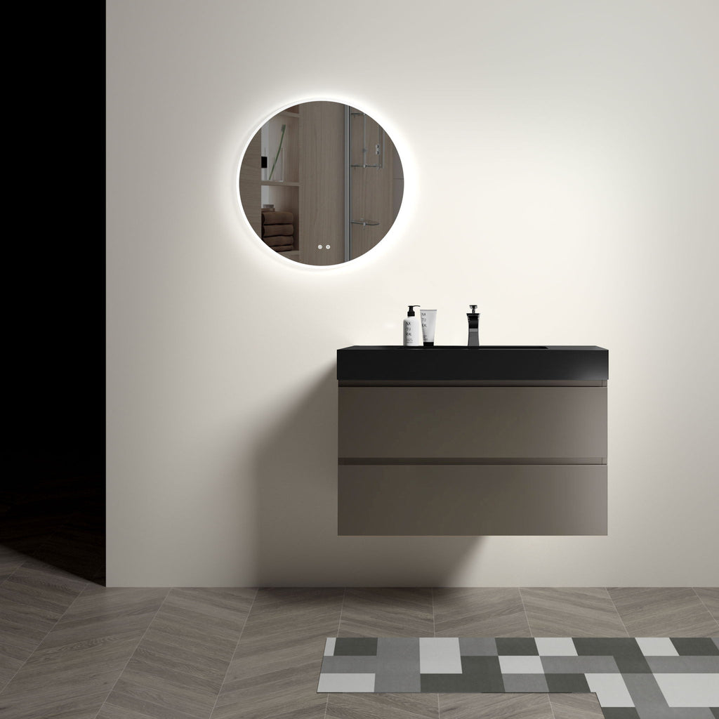 Alice - Bathroom Vanity With Sink, Wall Mounted, Floating