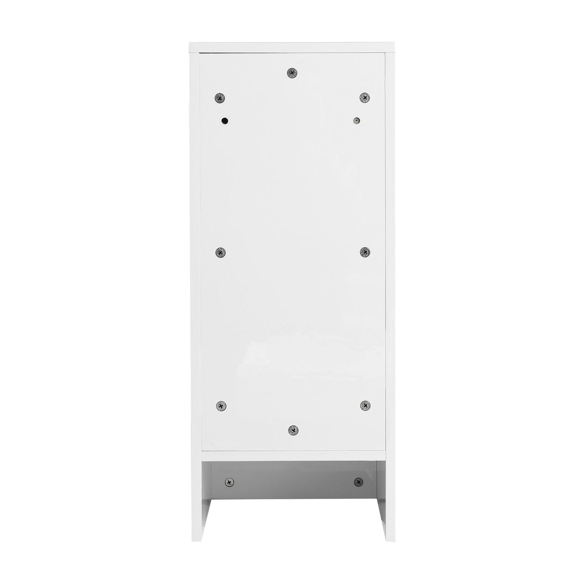 48" Freestanding Bathroom Vanity With Sink And 2 Storage Cabinets, Soft Closing Door - Glossy White / Imitative Oak