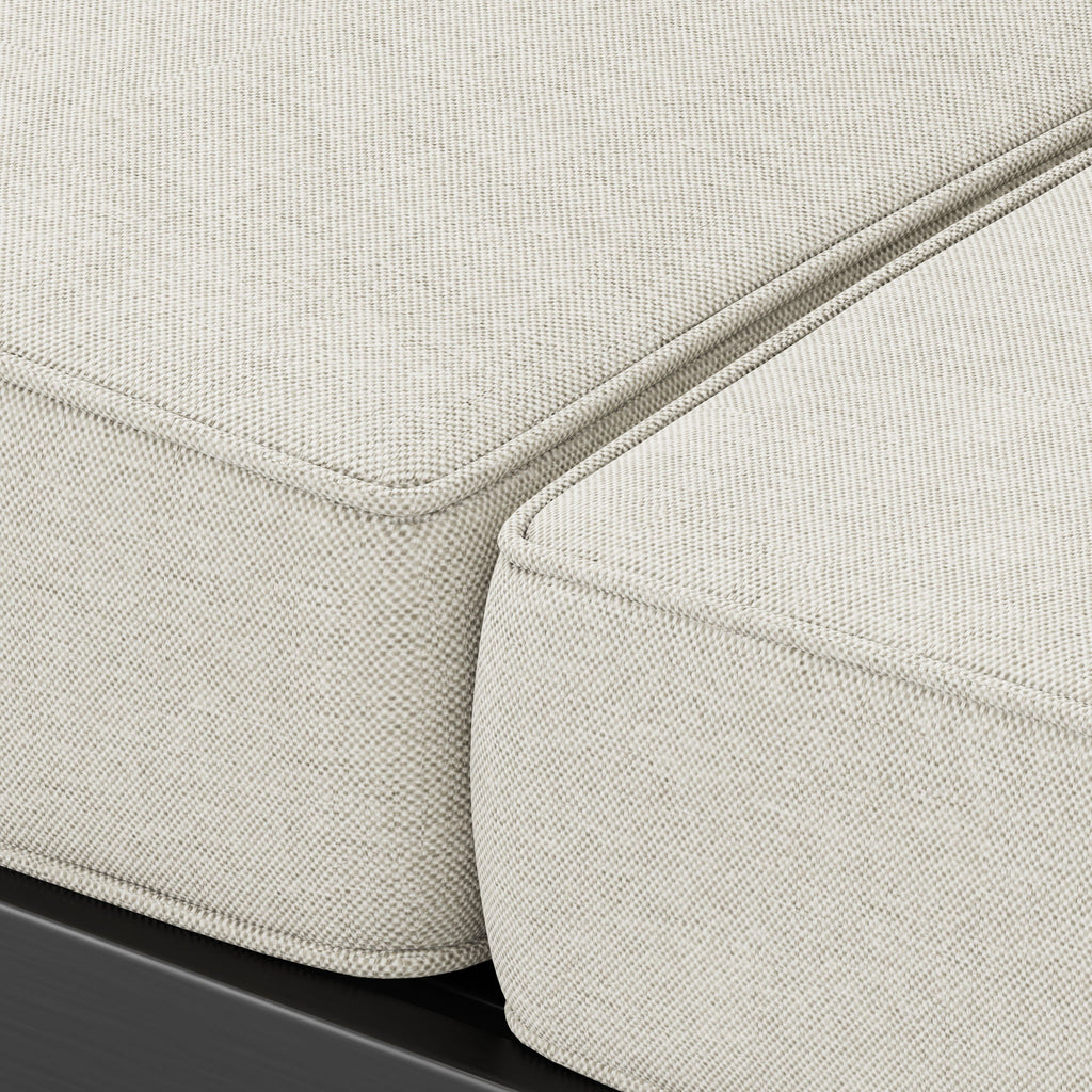 Maya Bay - Loveseat - Black / Beige