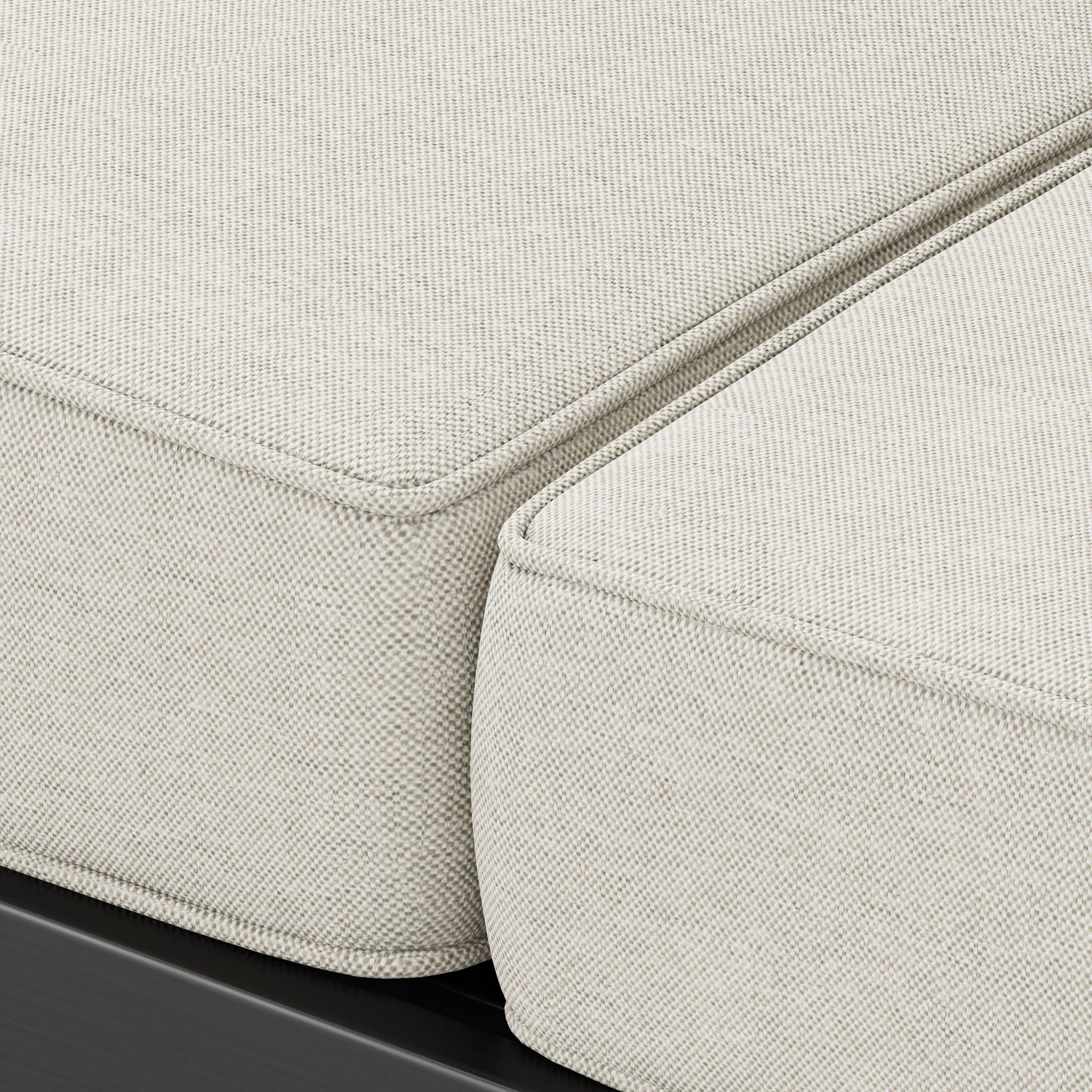Maya Bay - Loveseat - Black / Beige