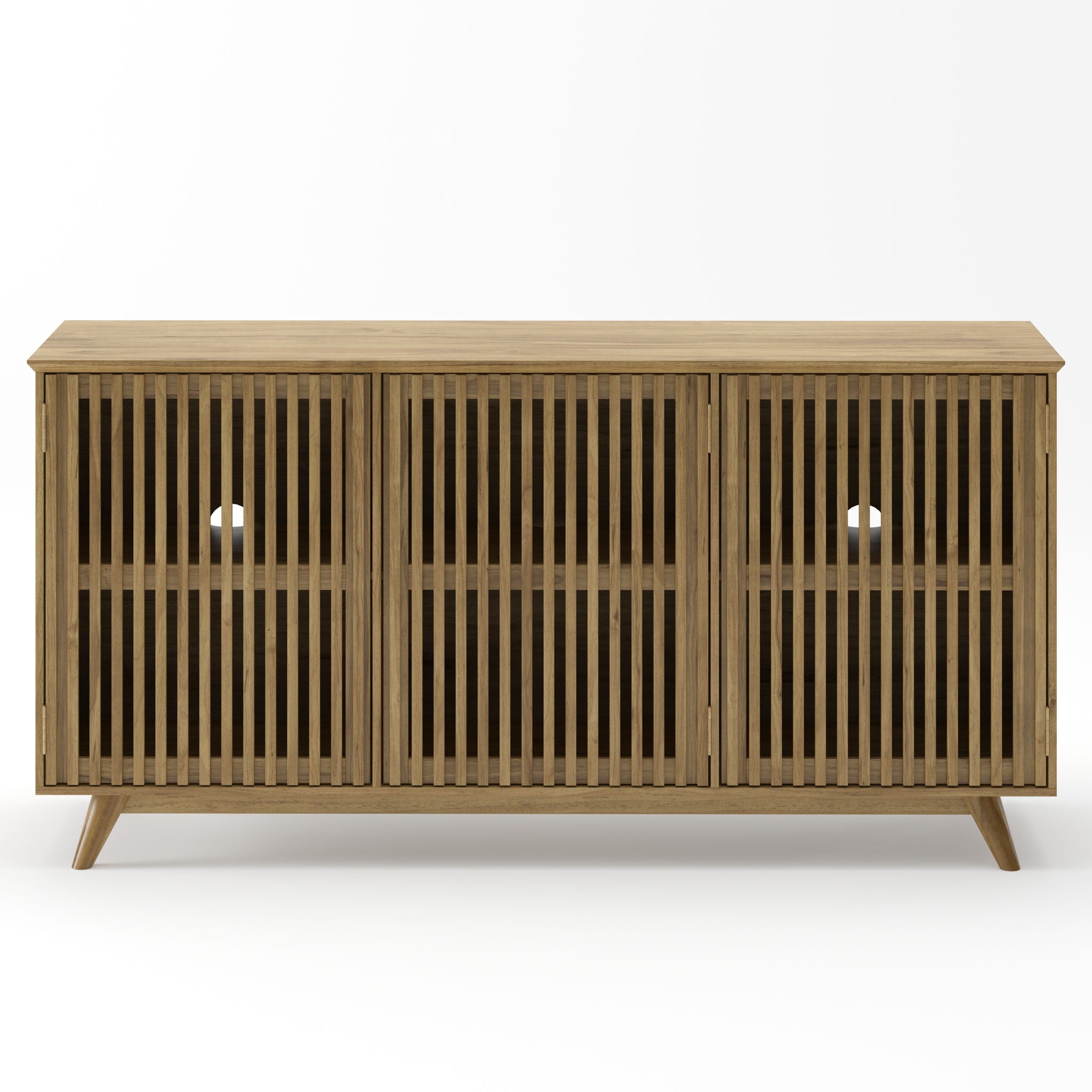 TV Stand With Adjustable Shelf - Natural