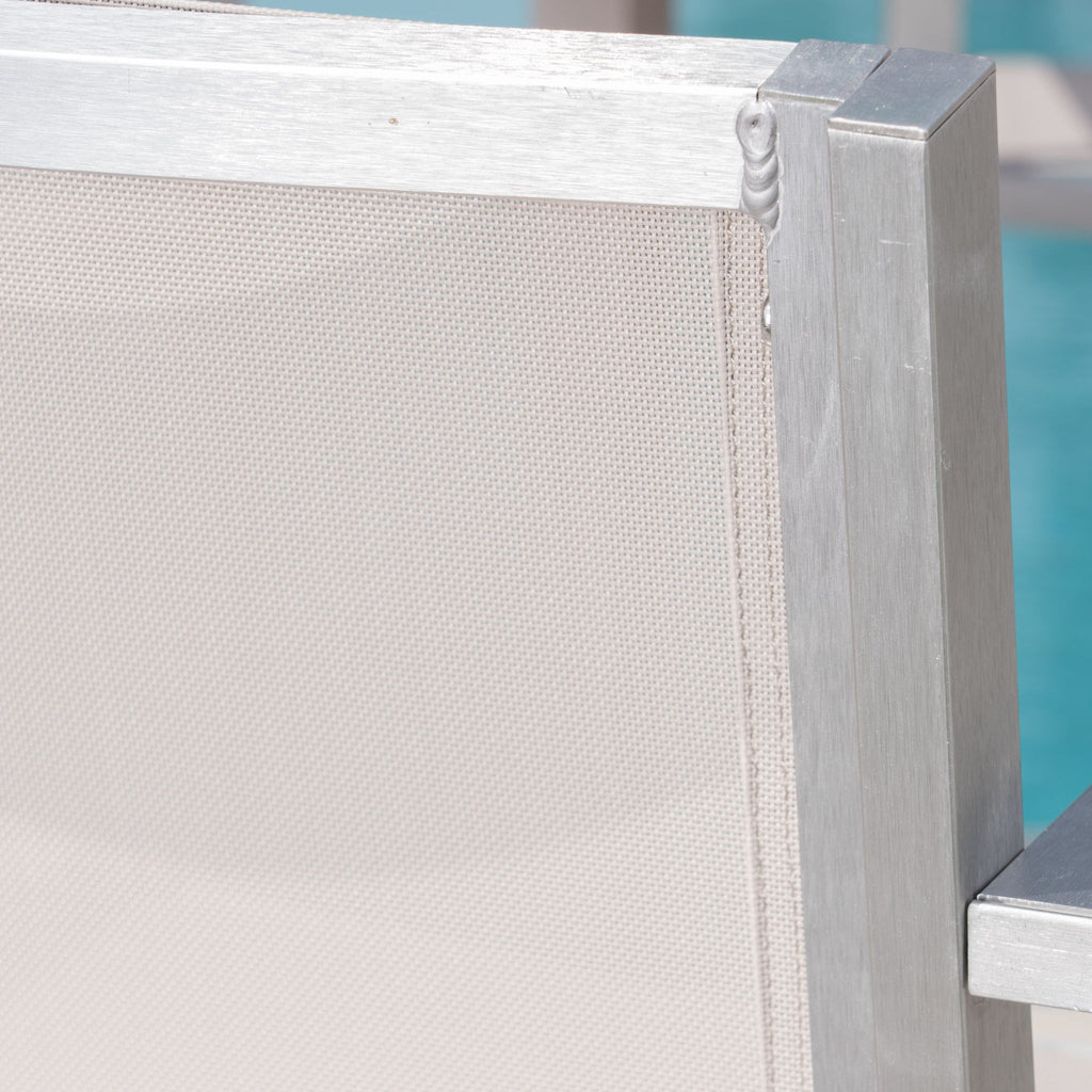 Outdoor Rust Proof Aluminum Barstools (Set of 2)
