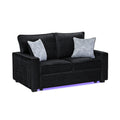 Rita - Loveseat, LED Base Lighting, Cushions And 2 Accent Pillows