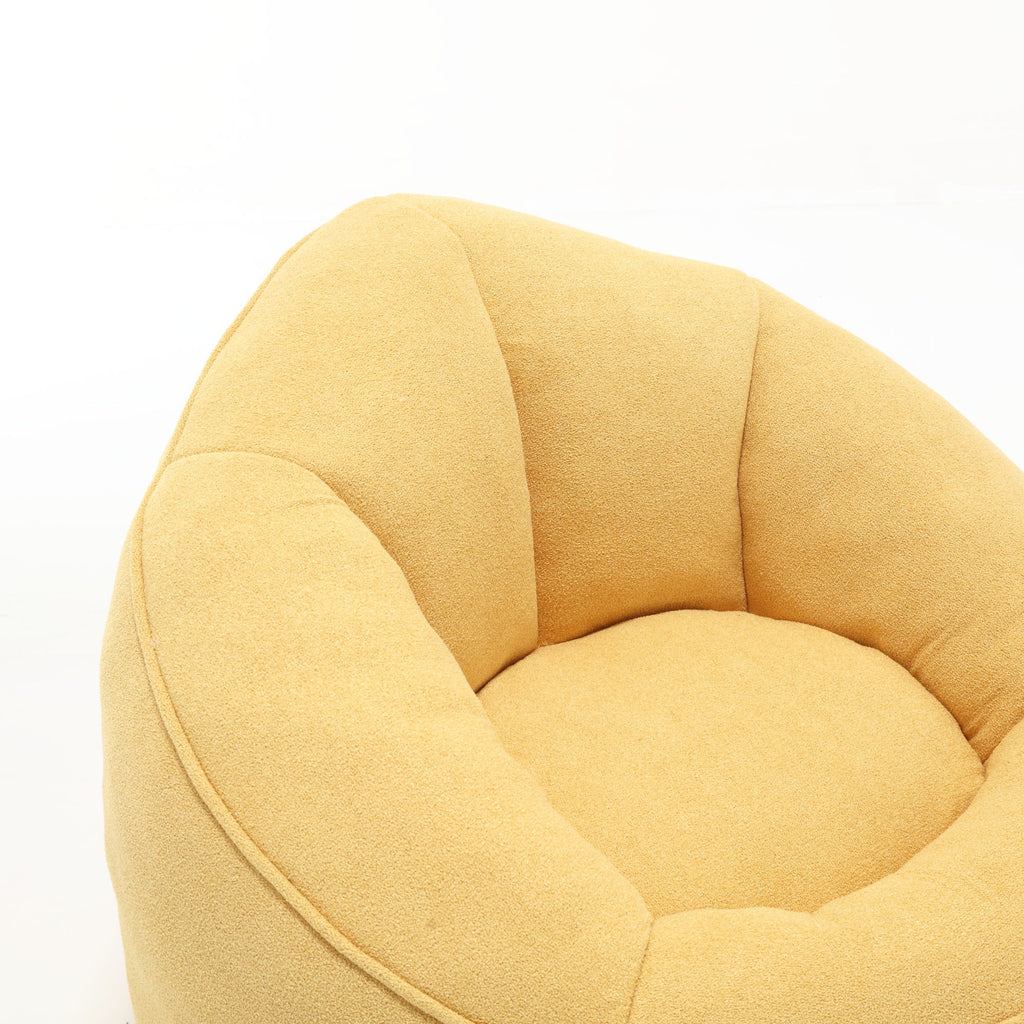 Bedding Bean Bag Sofa Chair High Pressure Foam With Footrest