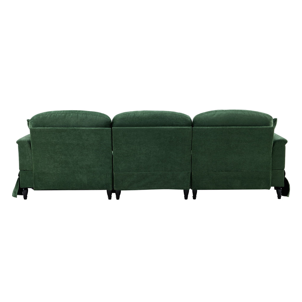 Cloud Sofa With Removable Ruffled Skirt With Ottoman And Flared Arms