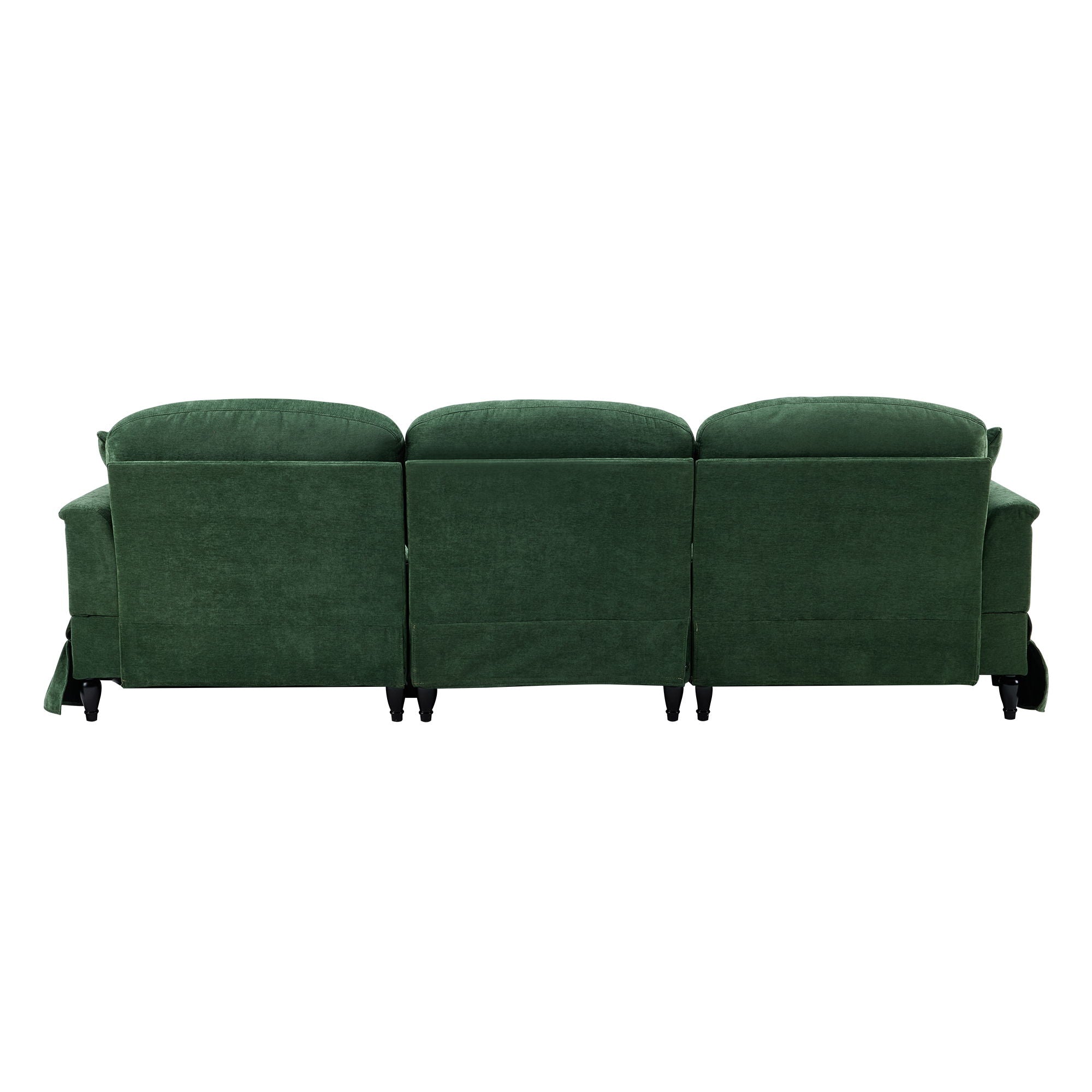 Cloud Sofa With Removable Ruffled Skirt With Ottoman And Flared Arms