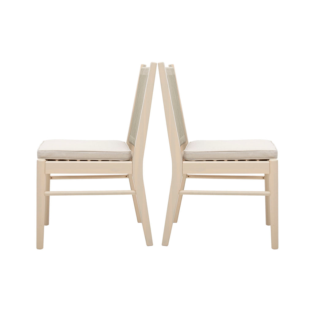 Cordoba - Dining Chair (Set of 2) Comfortable Armless Chairs - Beige