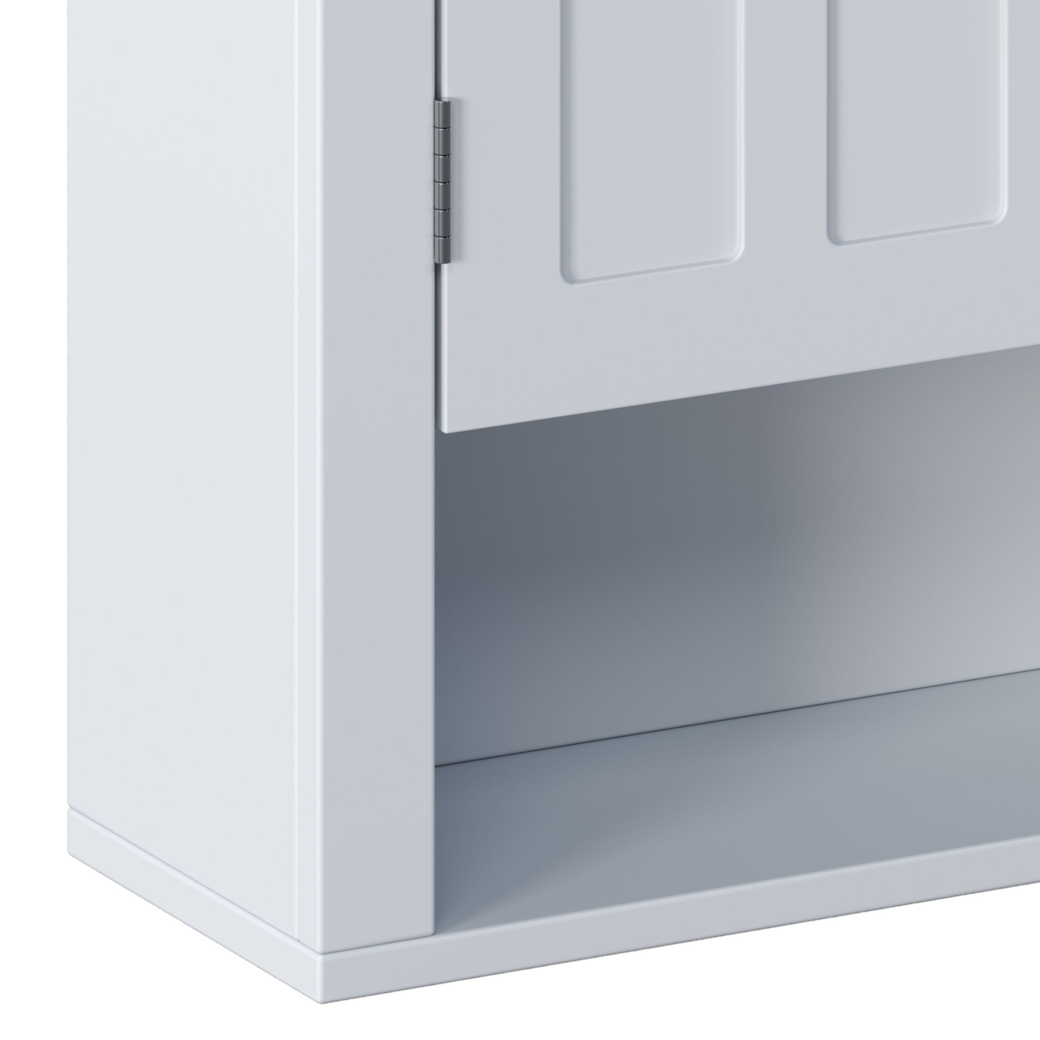 Multi Functional Wall Mounted Cabinet With Adjustable Shelves For Bathroom