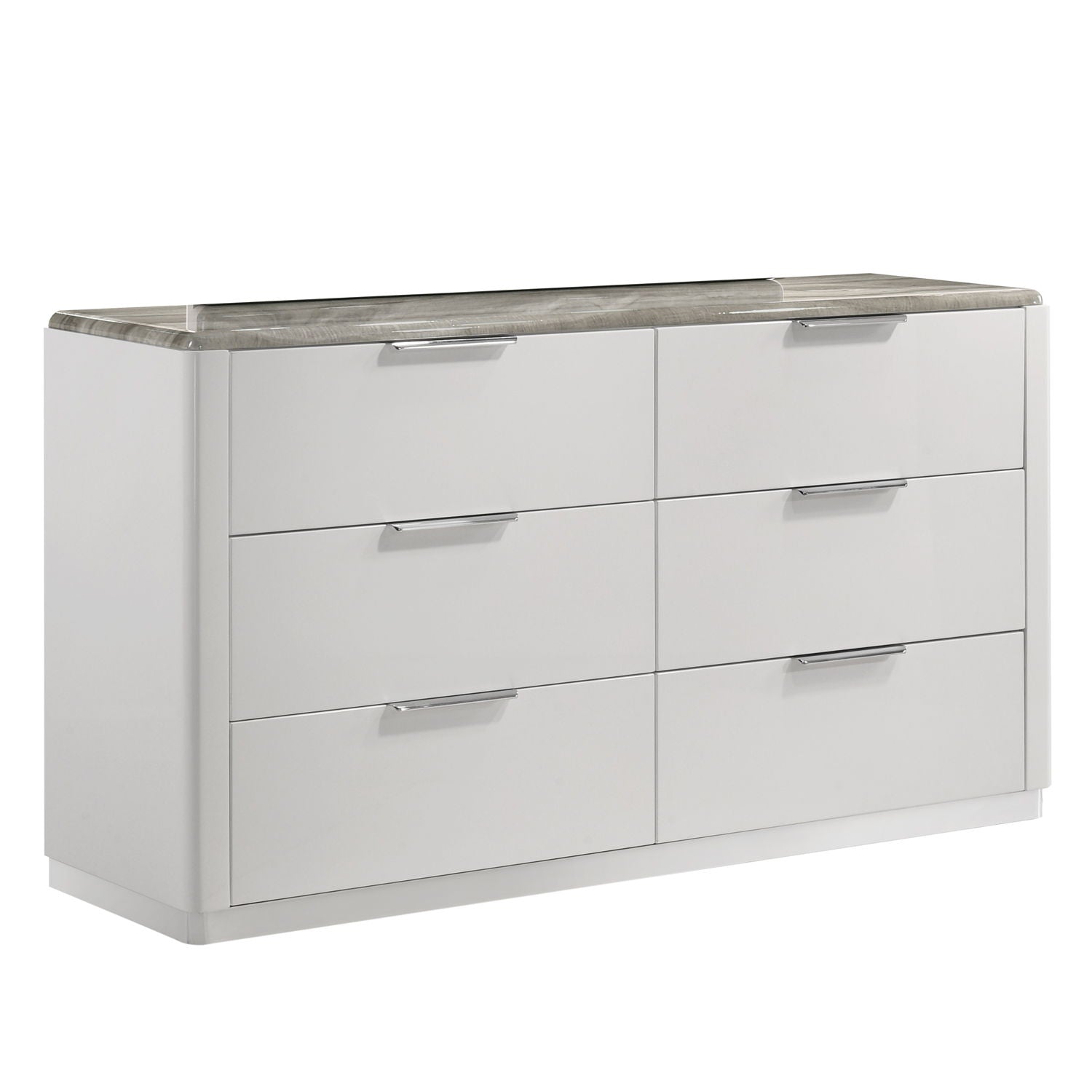 Jazz - 6 Drawer Dresser (Mirror Not Included) - White