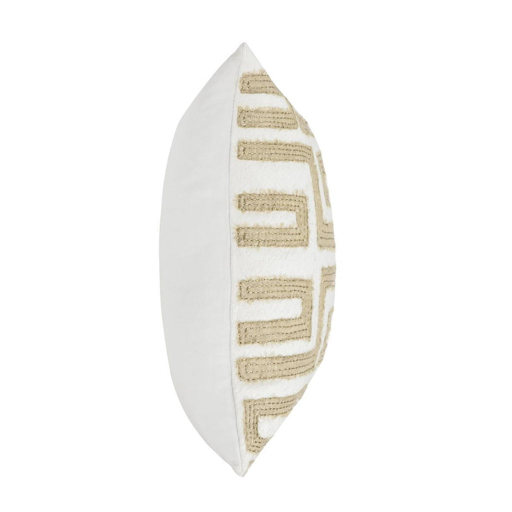 Mateo - 22" x 22" Pillow - Metallic Gold / Ivory