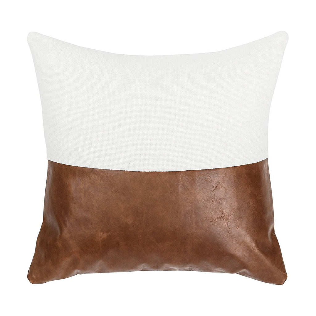 Canyon - 20" x 20" Pillow - Ivory / Kona Brown