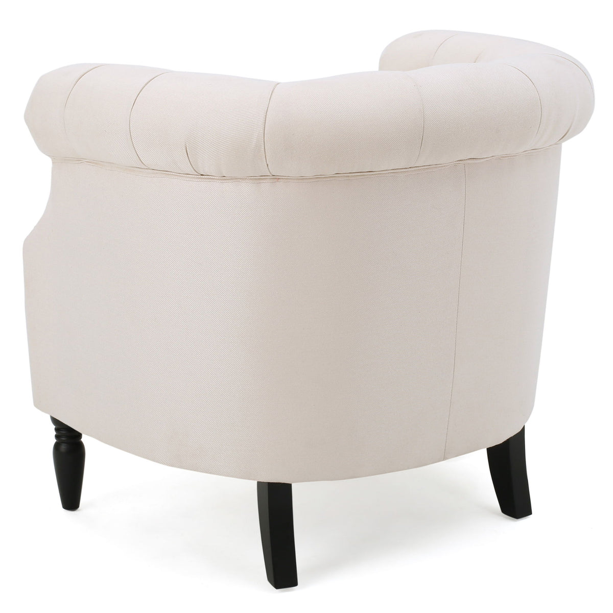 Celestialis - Upholstered Club Chair With Tub Design And Rolled Recessed Armrests