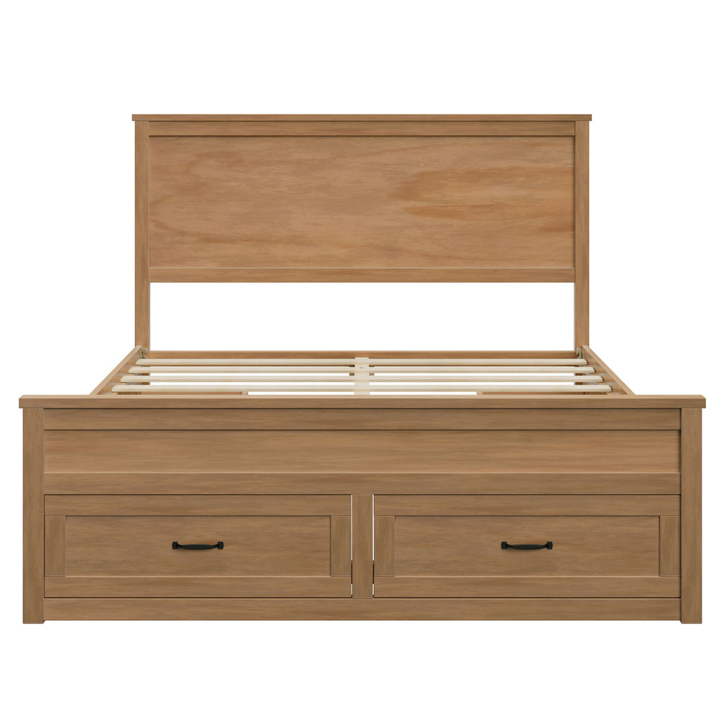 Modern Storage Platform Bed Frame With 6 Drawers