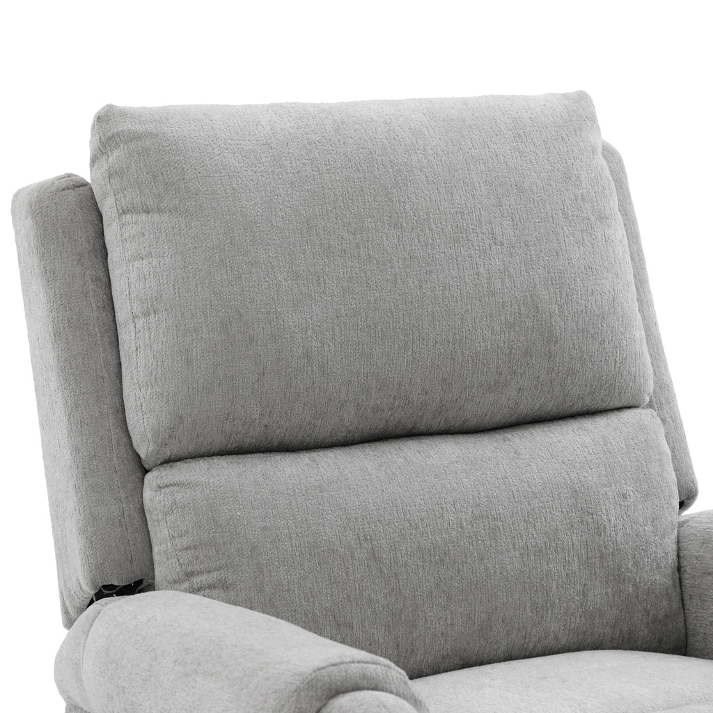 Manual Recliner Massage Chair With Swivel Rocker, 8 Massage Modes, Side Storage Pocket