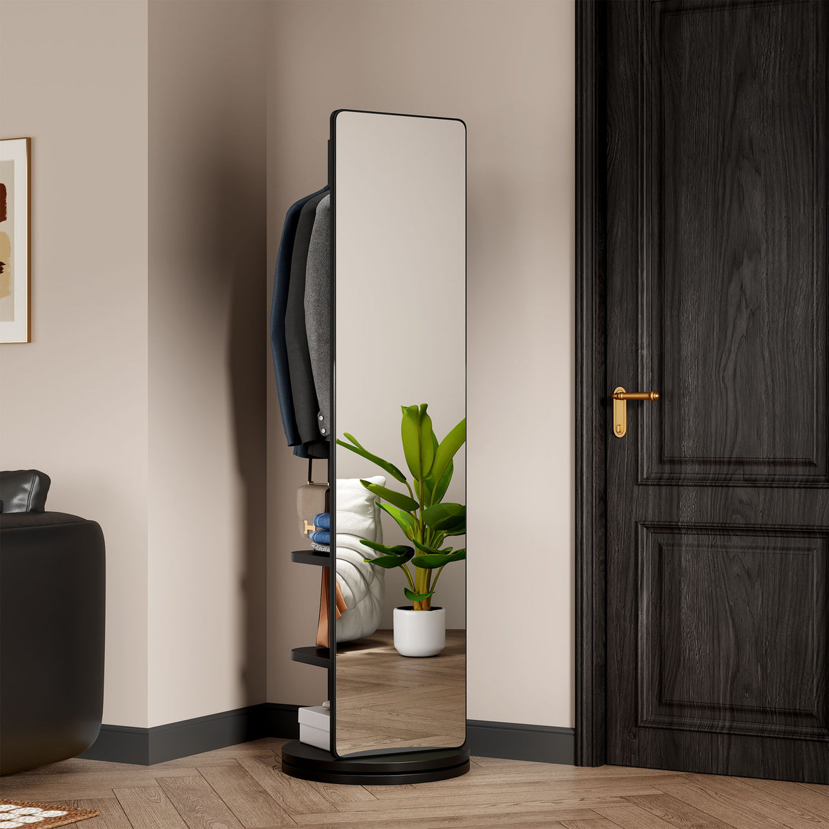 3 In 1 Multifunctional Full Length Clothing Mirror
