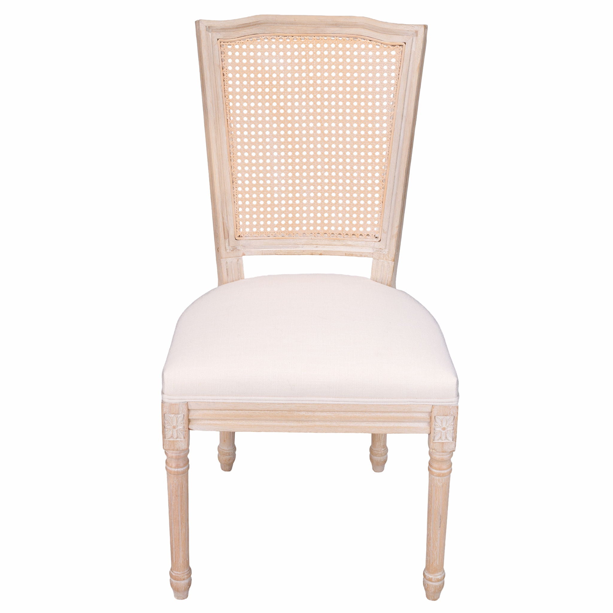 Upholstered Dining Chairs With T - Shaped Back (Set of 2) - Beige