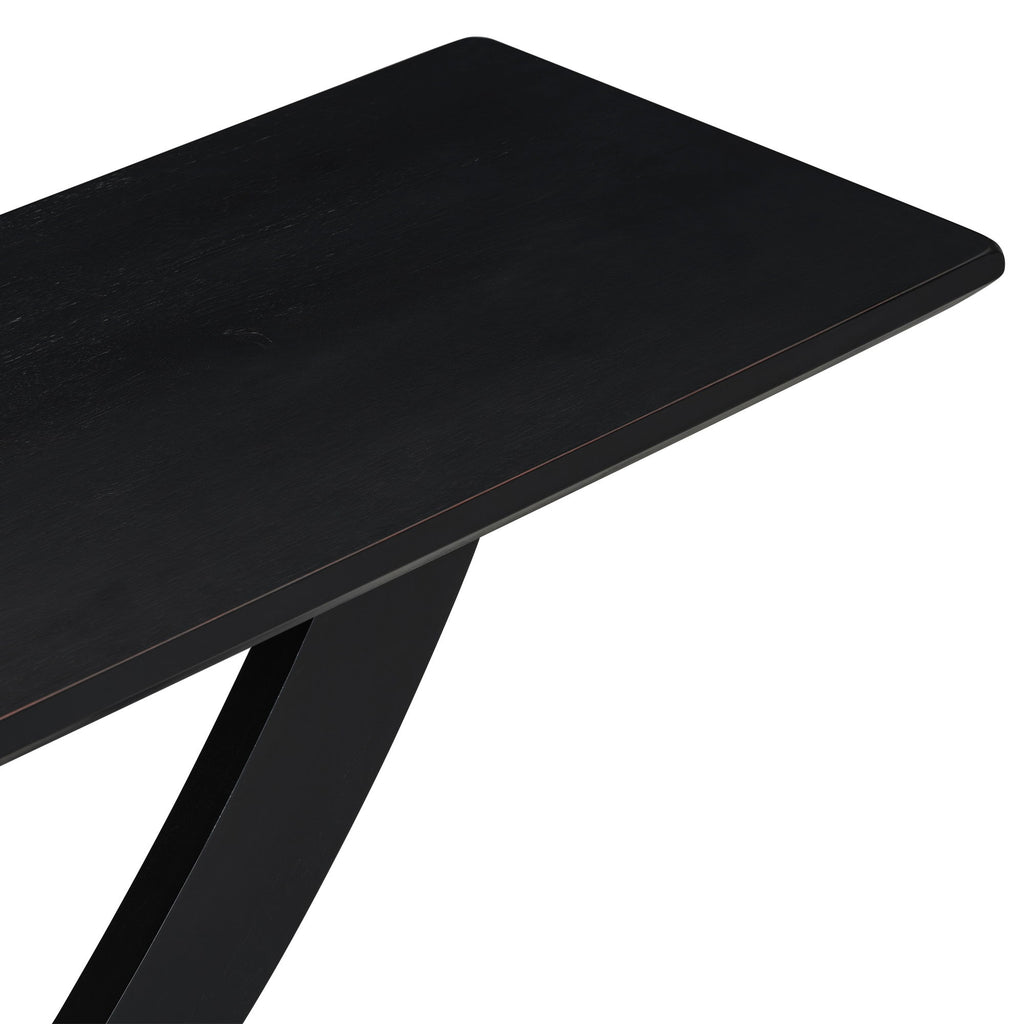 Console Table With Cross Leg Base And Reinforced Support Plate