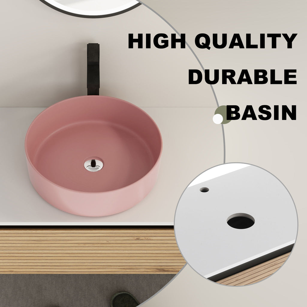 Wall Mounted Bathroom Vanity With Art Sink & 1 Soft Close Drawer