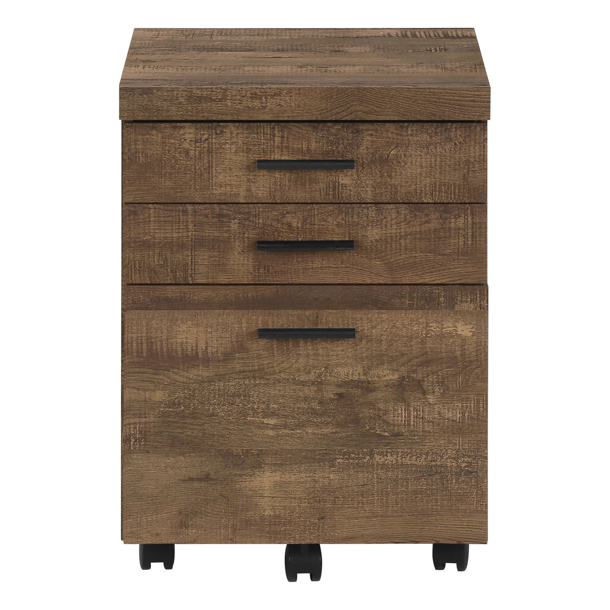 File Cabinet Rolling Mobile Storage Drawers Printer Stand For Office - Brown