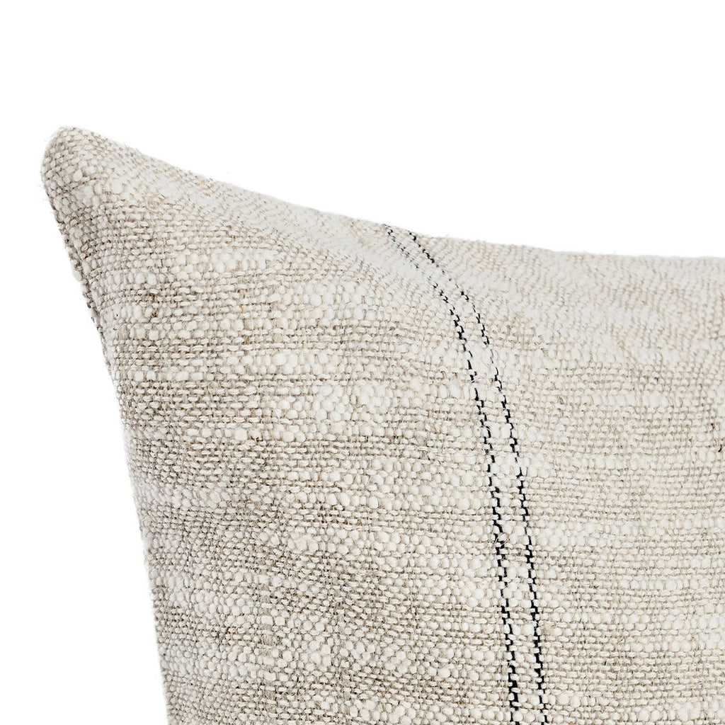 Ria - 36" x 16" Pillow - Natural / Black
