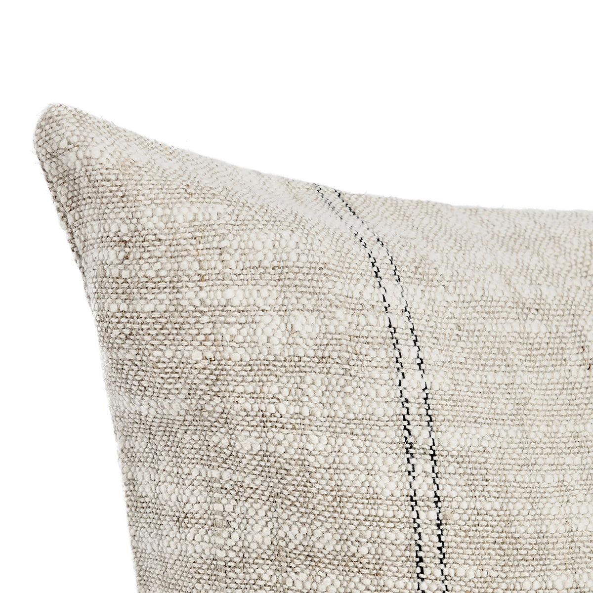 Ria - 36" x 16" Pillow - Natural / Black