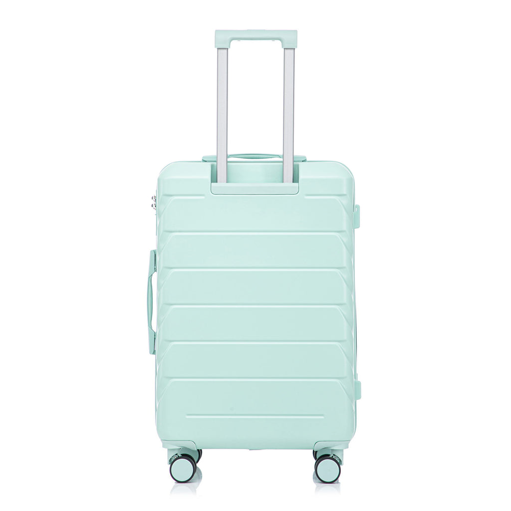 Hard Shell Luggage With Scratch Resistant Surface, 4 Wheels, Combination Lock & Side Hooks