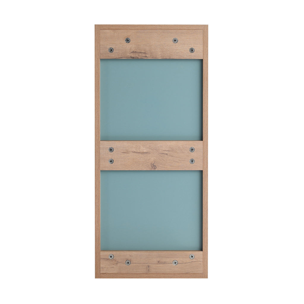 Wall Mounted Storage Cabinet With 4 Diy Accessories - Imitative Oak