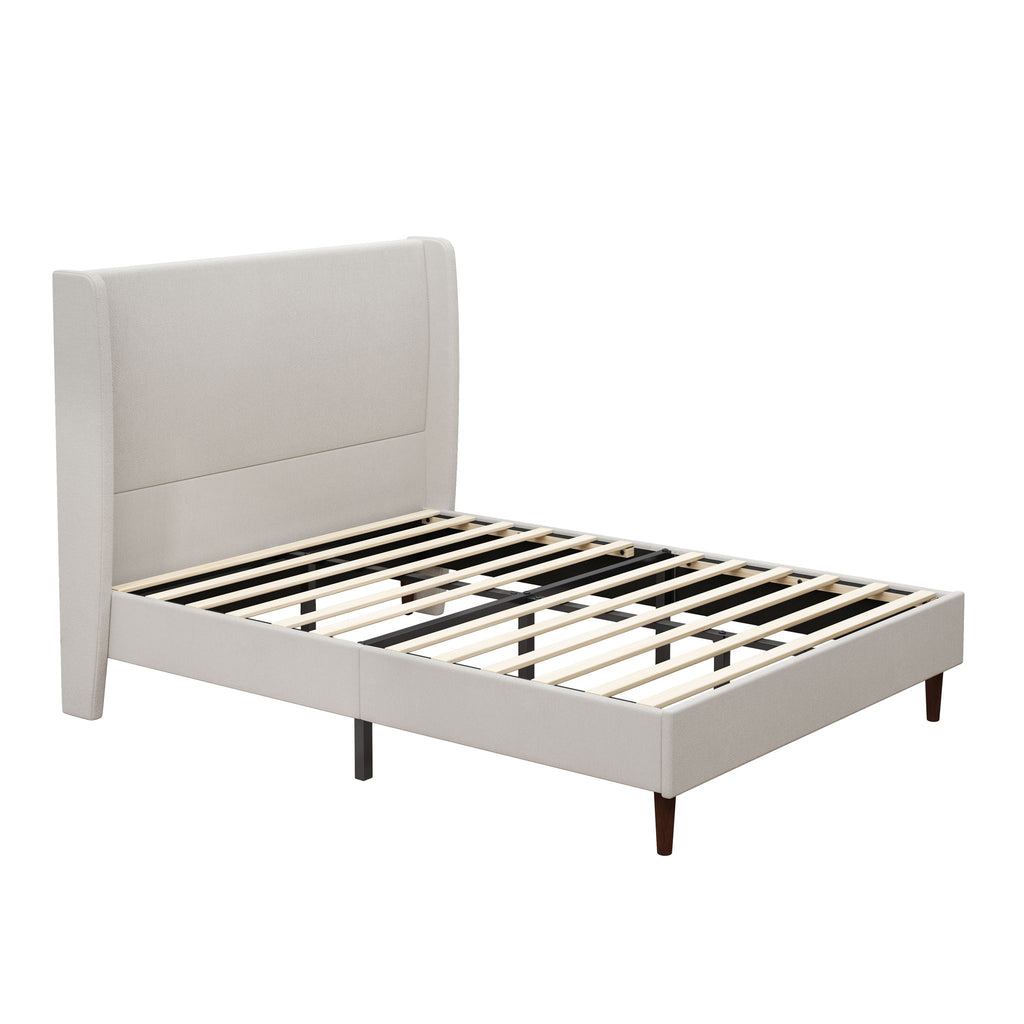 Upholstered Bed & High Headboard Design