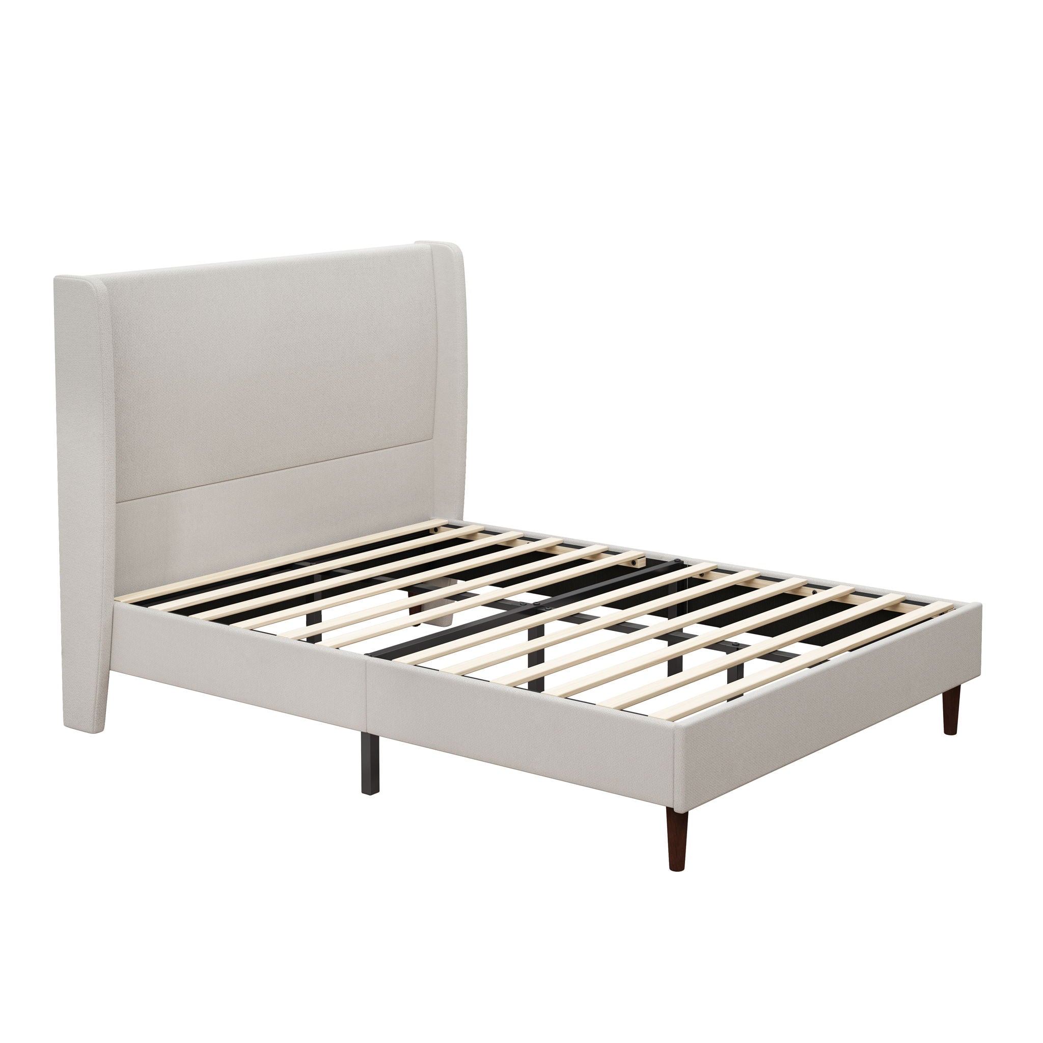 Upholstered Bed & High Headboard Design