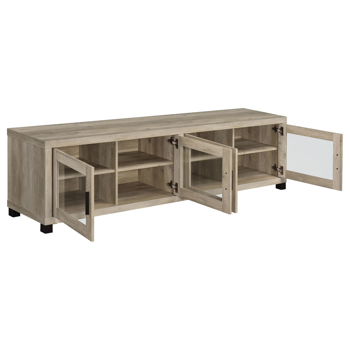 Heron - 3 Piece Entertainment Center With Adjustable Shelving