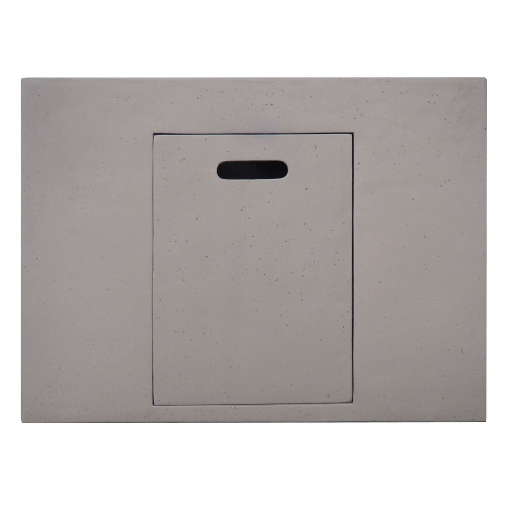 Outdoor Patio Square Gas Burning Concrete Fire Pit 40, 000 Btu