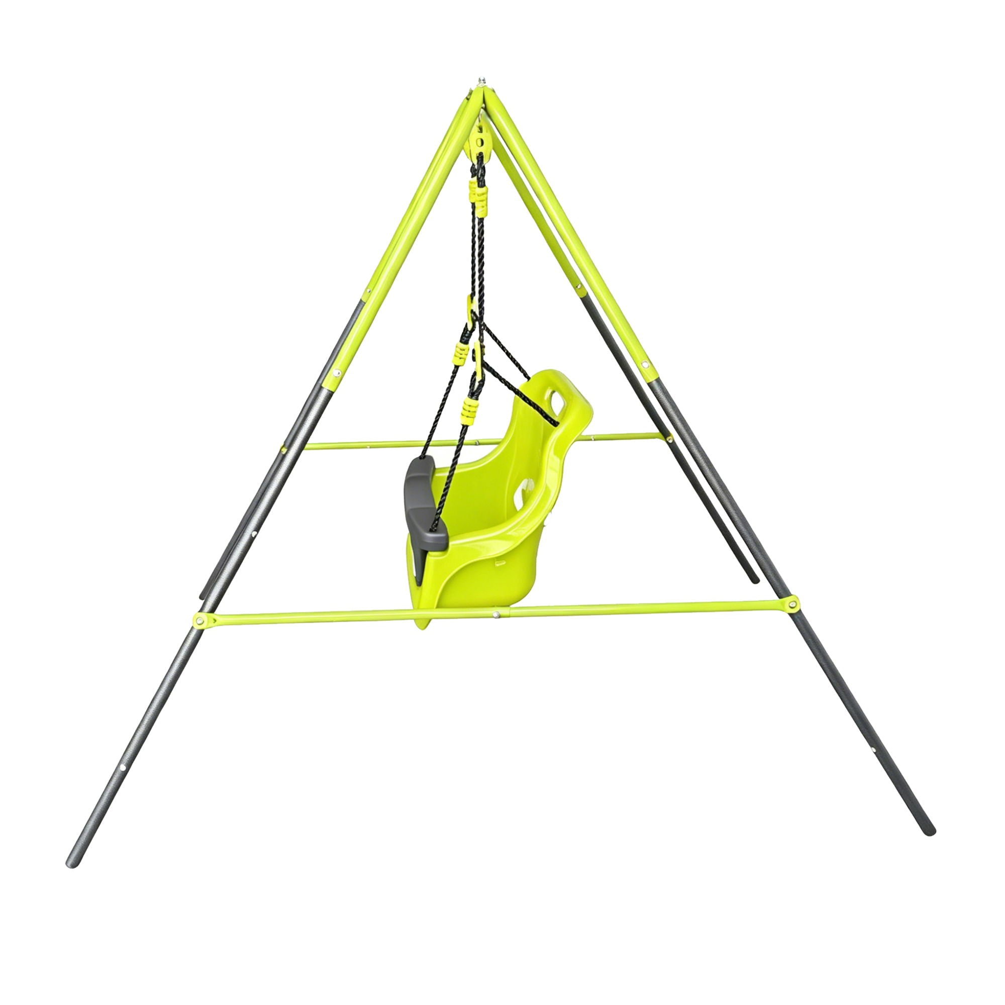Xns001 - Baby Swing With Safety Seat Indoor / Outdoor - Black / Green