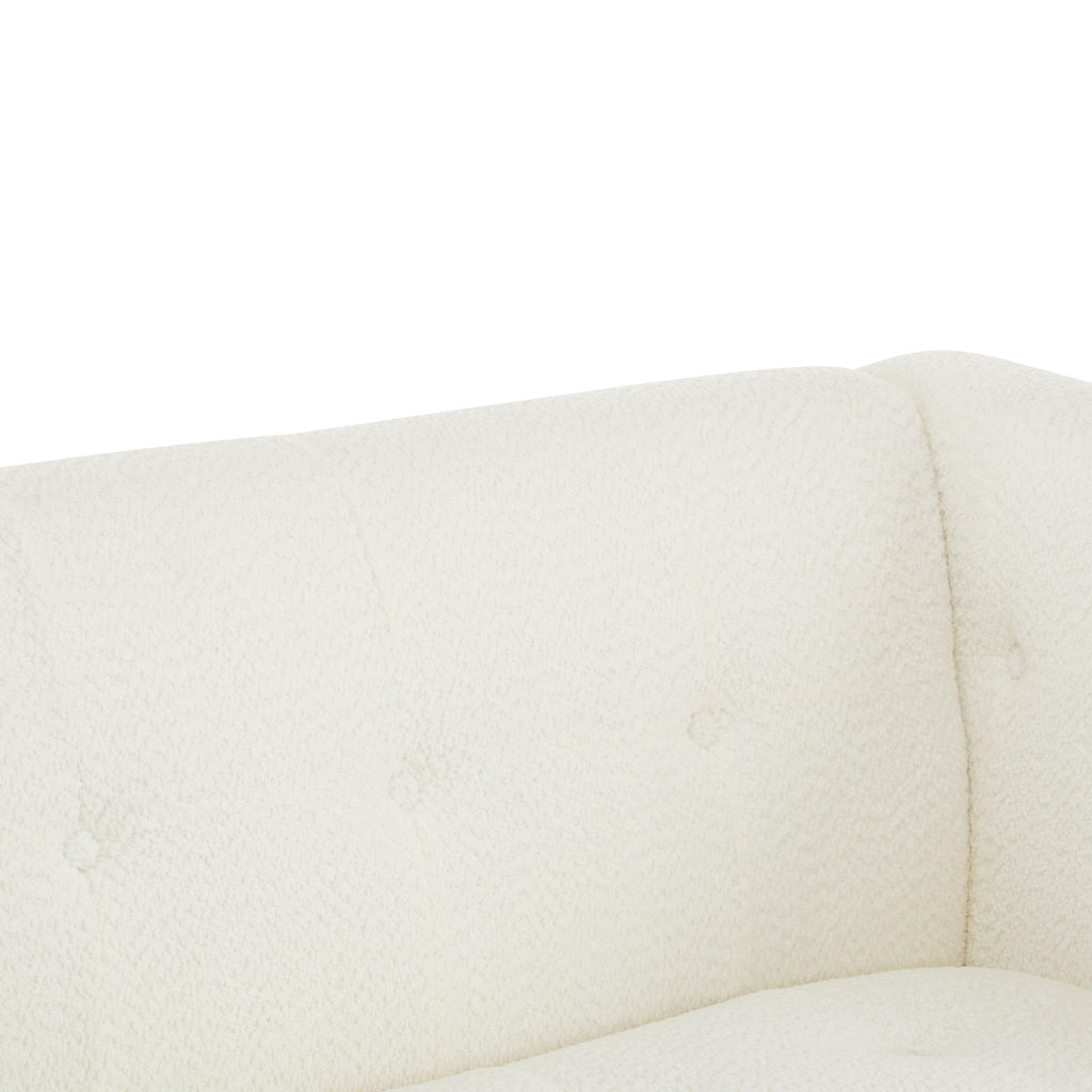 Contemporary 3 Seater Sofa With Tufted Design