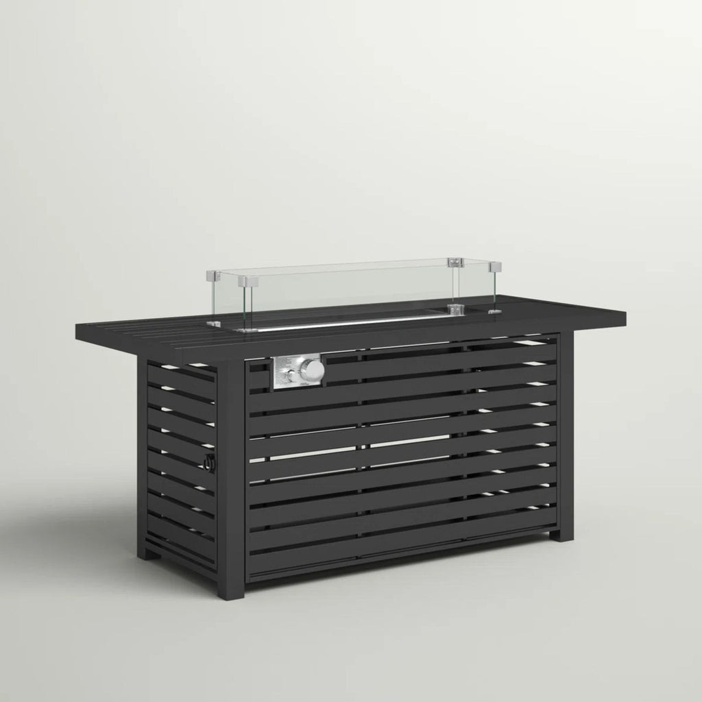 Propane Outdoor Fire Pit Table With Lid Versatile Fuel Options