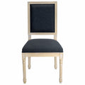 Dining Chairs With Upholstered Square Back (Set of 2)