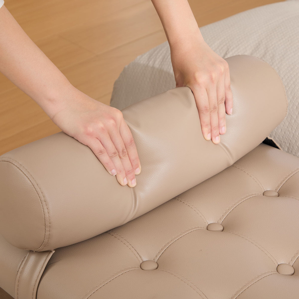Upholstered End Of Bed Bench With Headrest