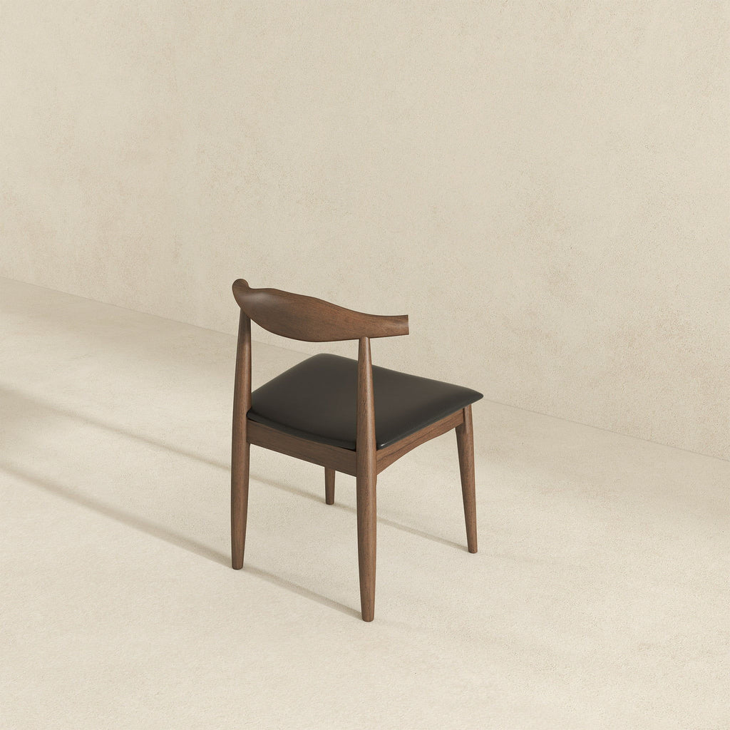 Destiny - Dining Chairs (Set of 2) - Black / Dark Brown