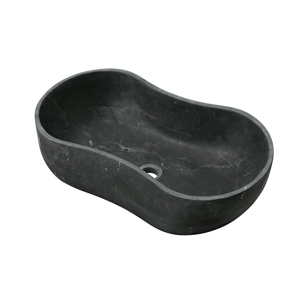 Vessel Sink, Wavy Shape Basin, Vanity Bowl - Dark Gray