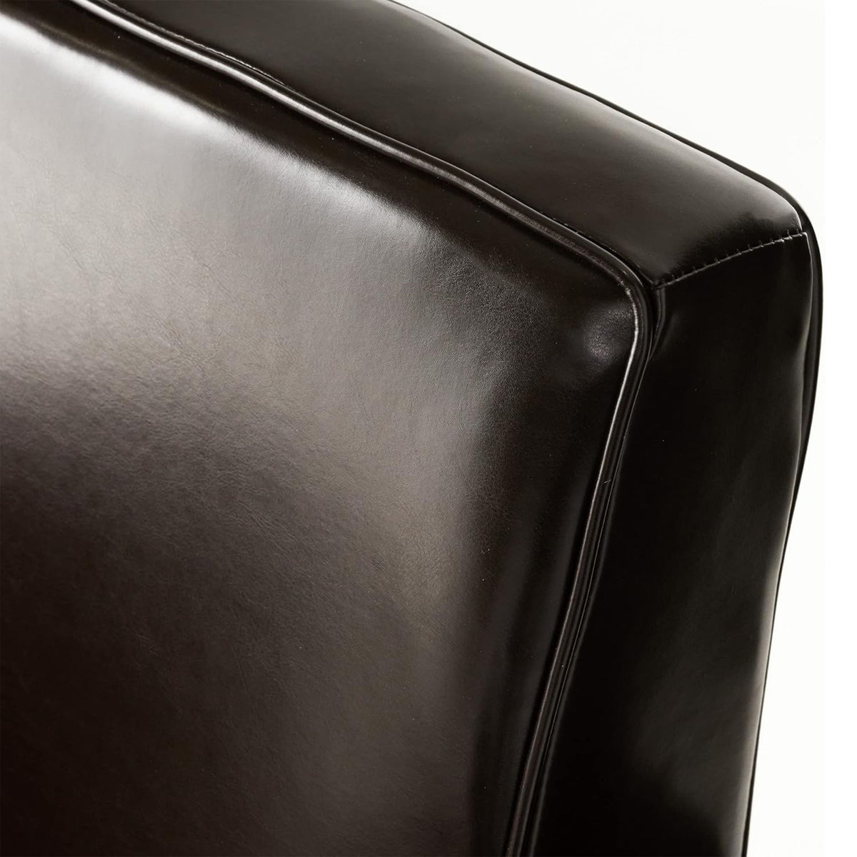 Hollister - Club Chair With Birch Legs - Brown Pu