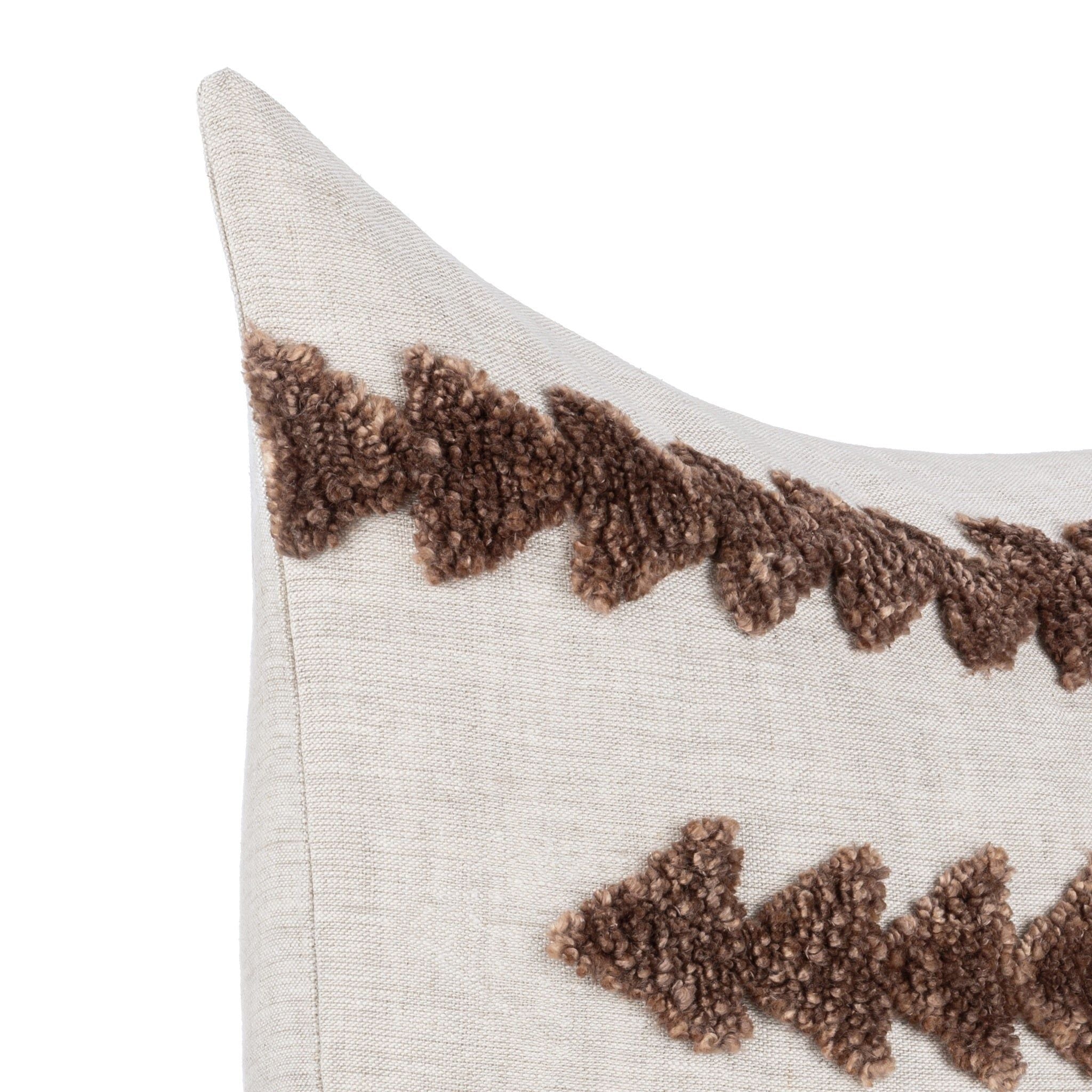 Essay - 22" x 22"Pillow - Frothed Brown