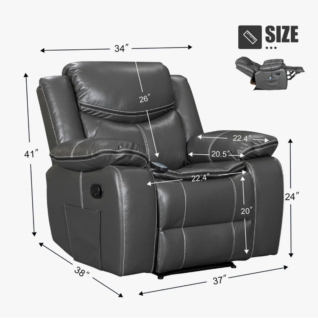 Recliner Chair With Vibration And Heating