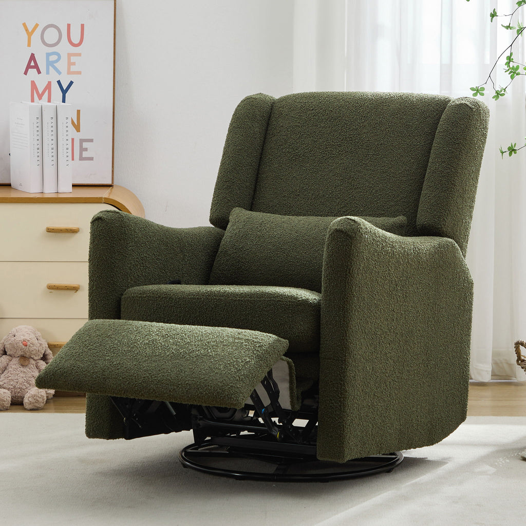 Wide Wingback Swivel Glider Rocker Recliner Chair