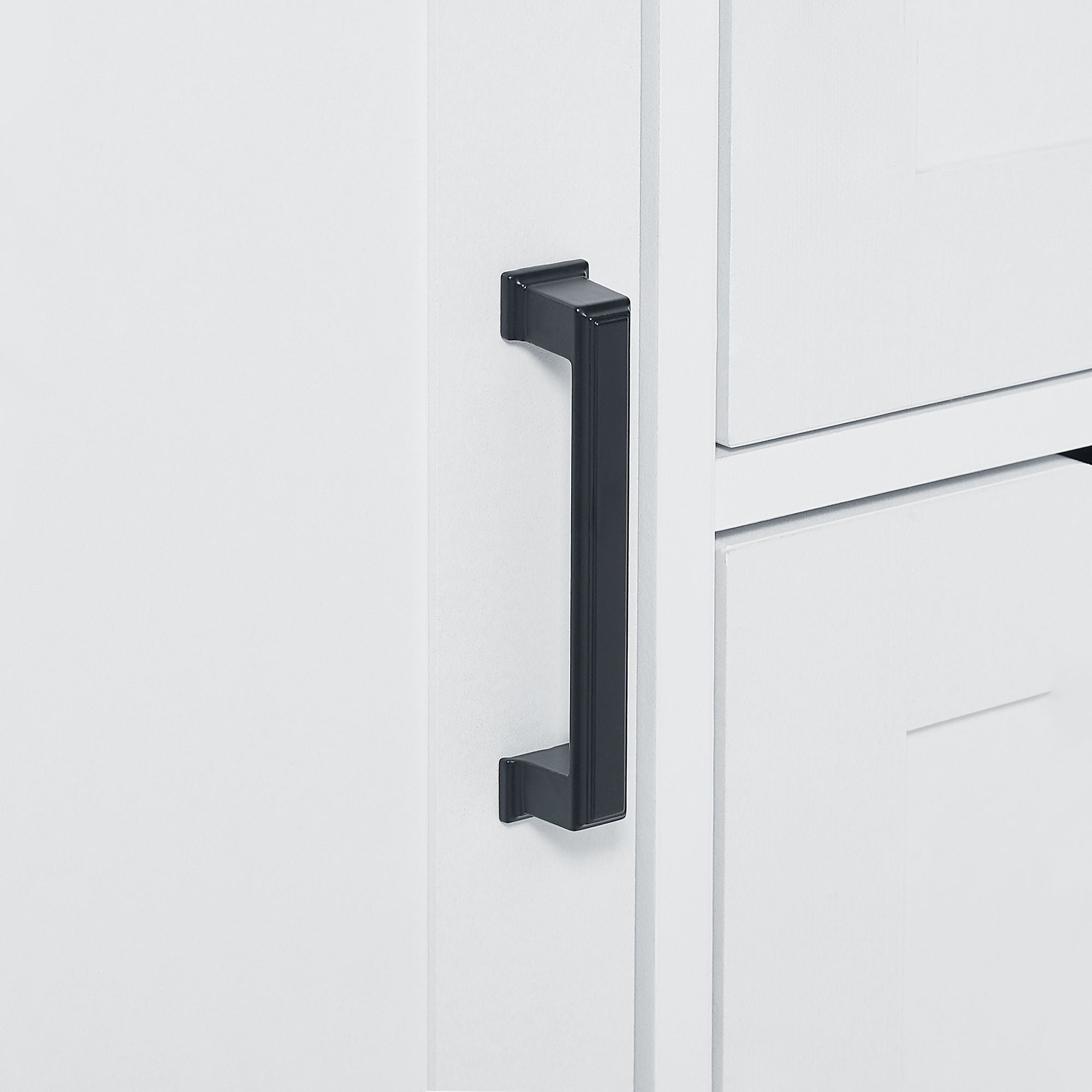 Freestanding Bathroom Storage Cabinet With Doors And Drawers, Adjustable Shelf, Open Shelves - White