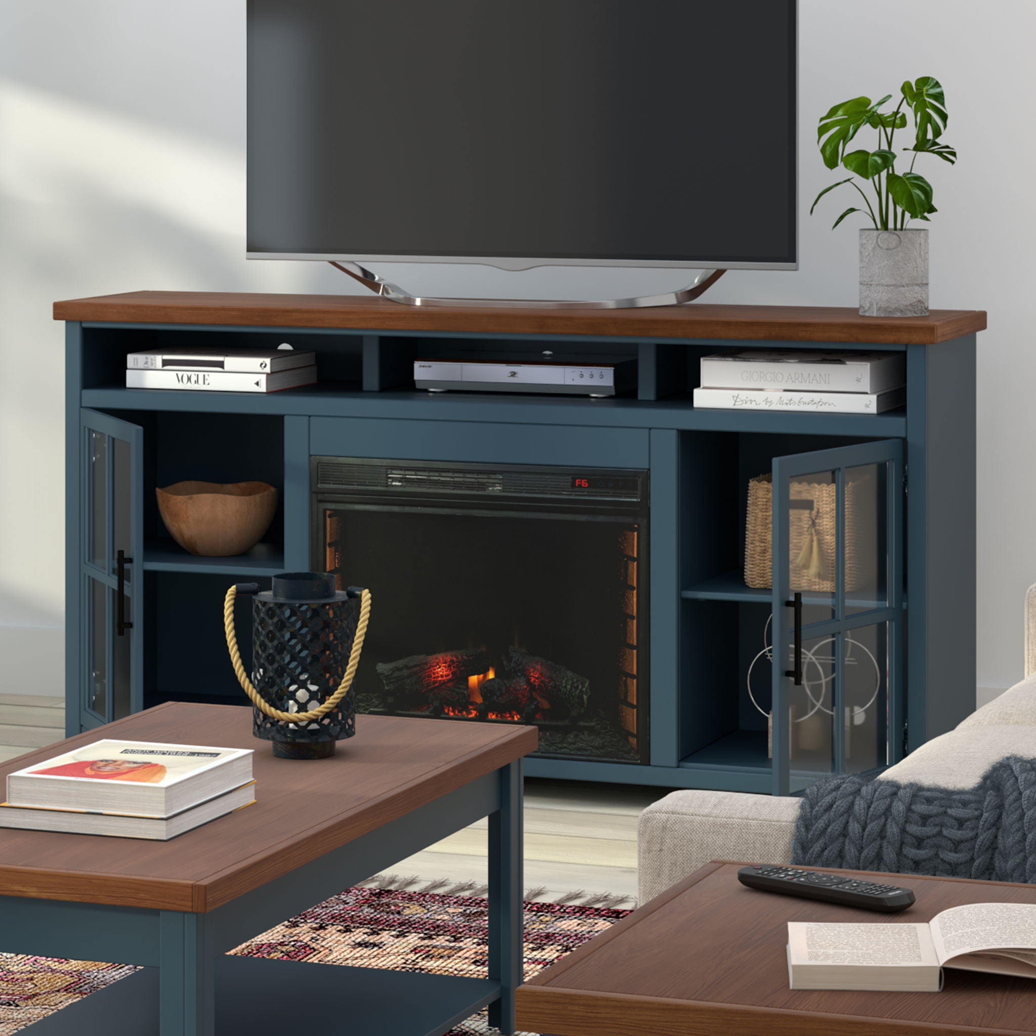 Nantucket - Fireplace TV Stand Console
